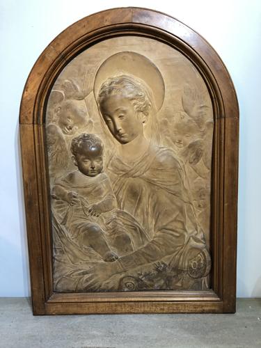 Victorian Terracotta Religious Panel