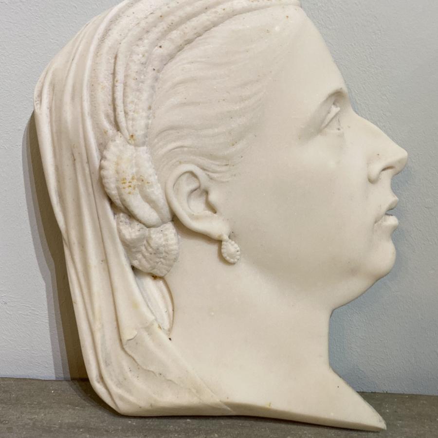 Queen Victoria Marble Portrait
