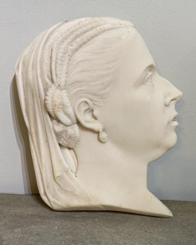 Queen Victoria Marble Portrait