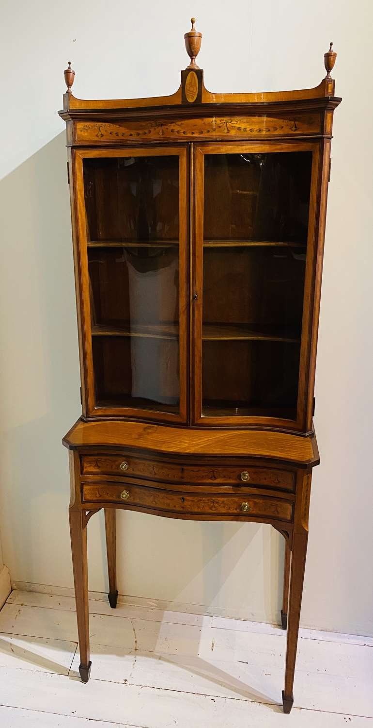 Satinwood Cabinet On Stand