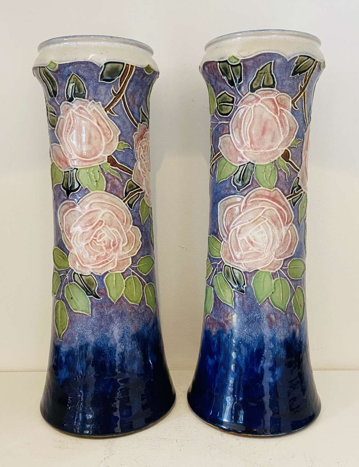 A Pair Of  Royal Doulton Vases