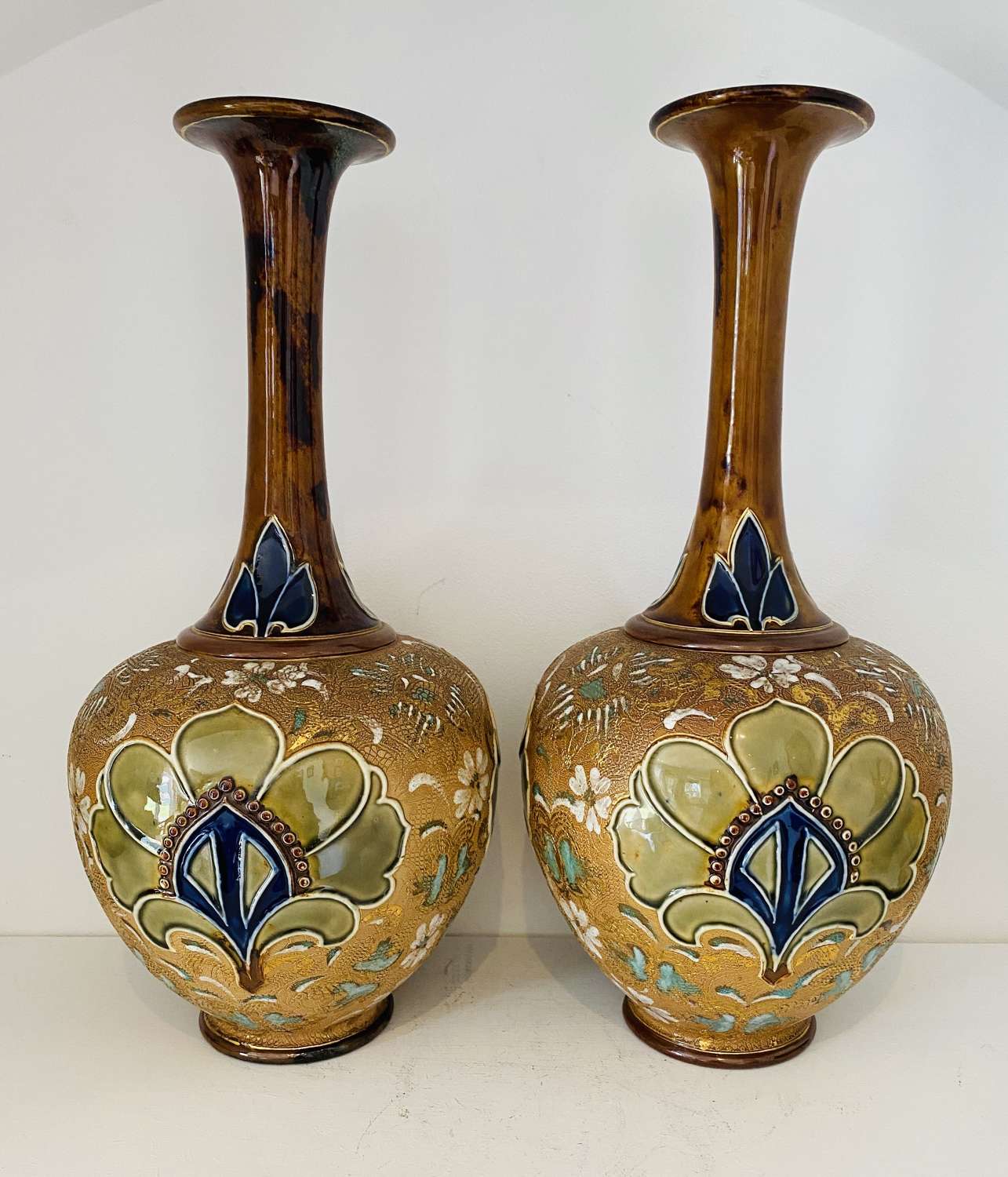 Royal Doulton Slaters Patent Vases