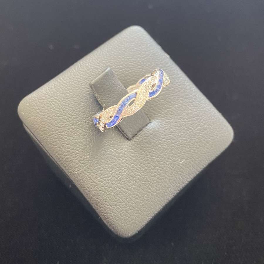 Diamond & Sapphire Eternity Ring
