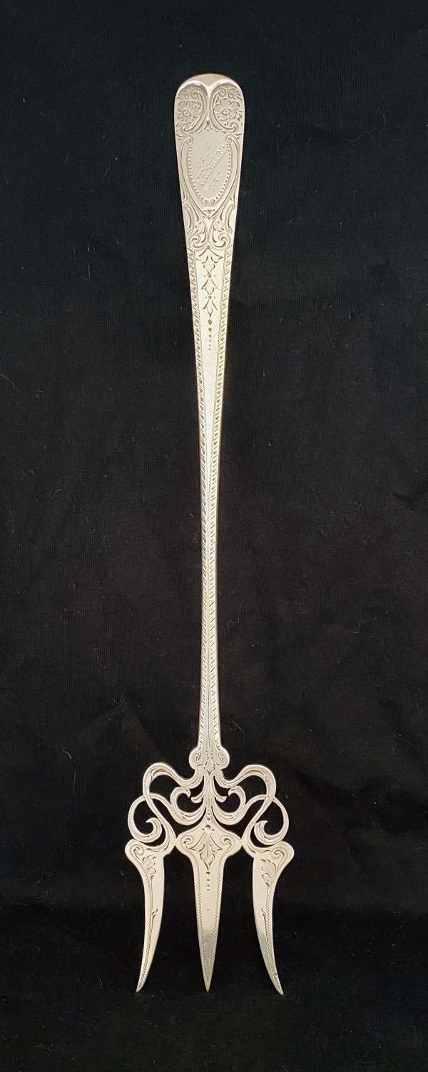 Large Silver Toasting Fork