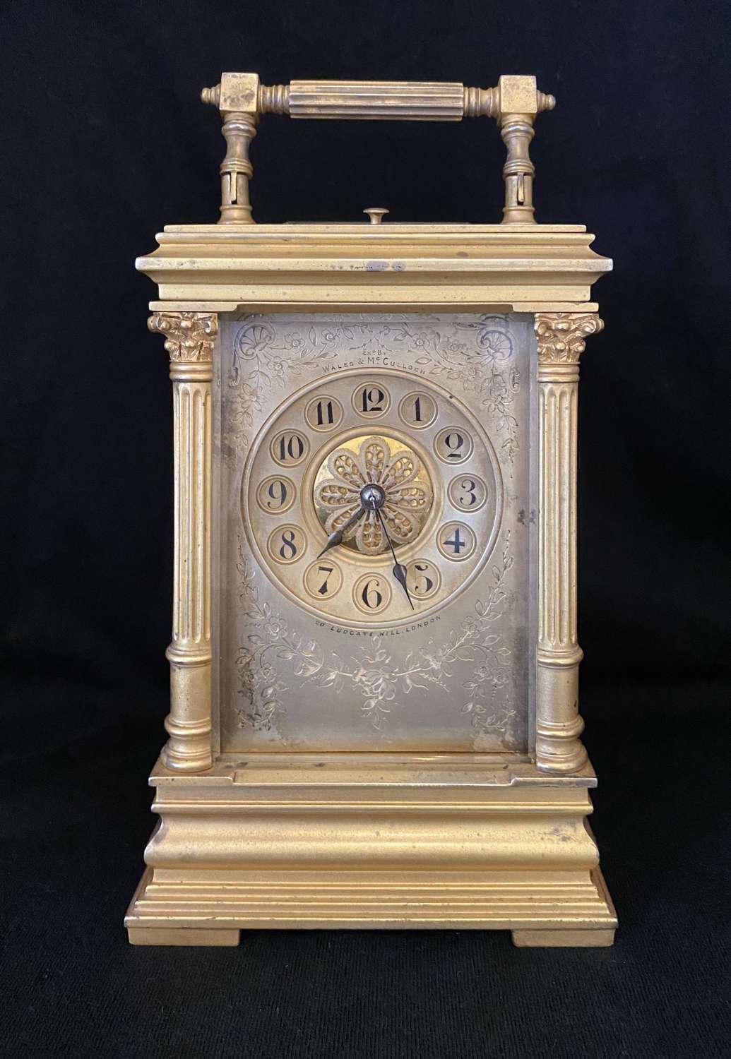 A Cased Striking Carriage Clock