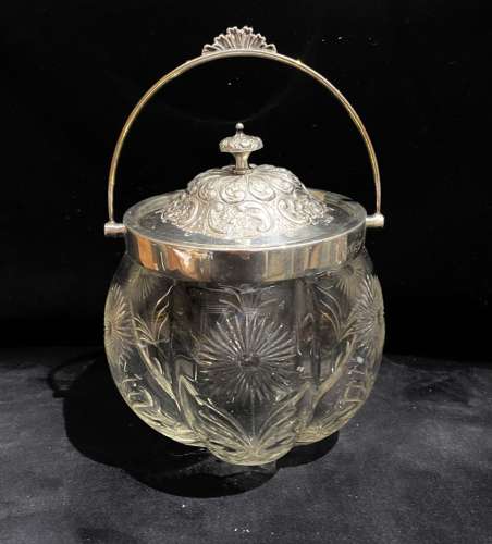 Silver Top Biscuit Barrel