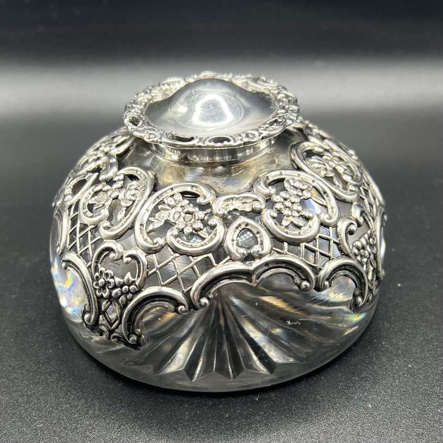 Silver & Glass Inkwell