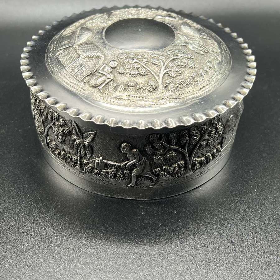 Indian Silver Trinket Pot