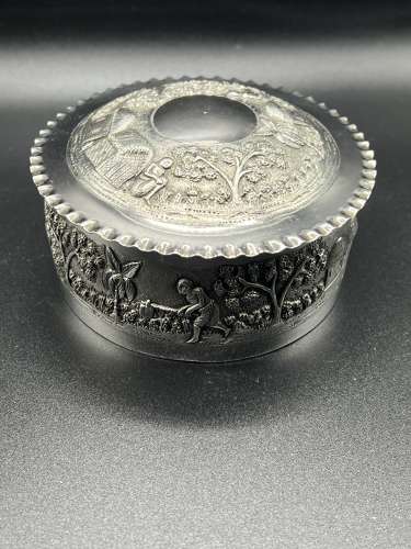 Indian Silver Trinket Pot