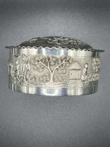 Indian Silver Trinket Pot