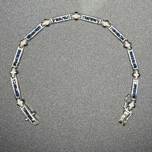 Diamond & Sapphire Bracelet