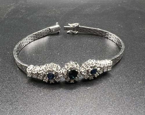 Diamond & Sapphire Bracelet