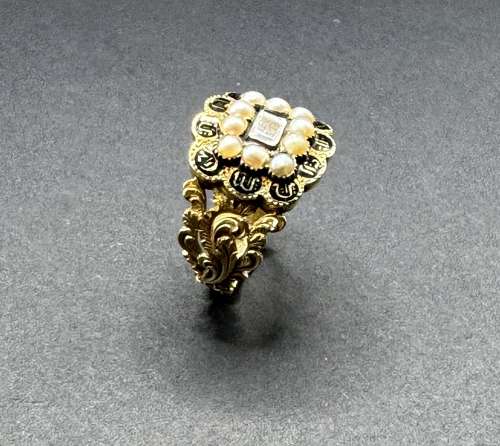 Early Victorian Memorial Ring